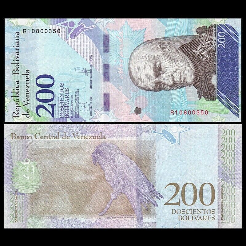 venezuela 200 bolivar soberano 2018 bundle - worldbanknote