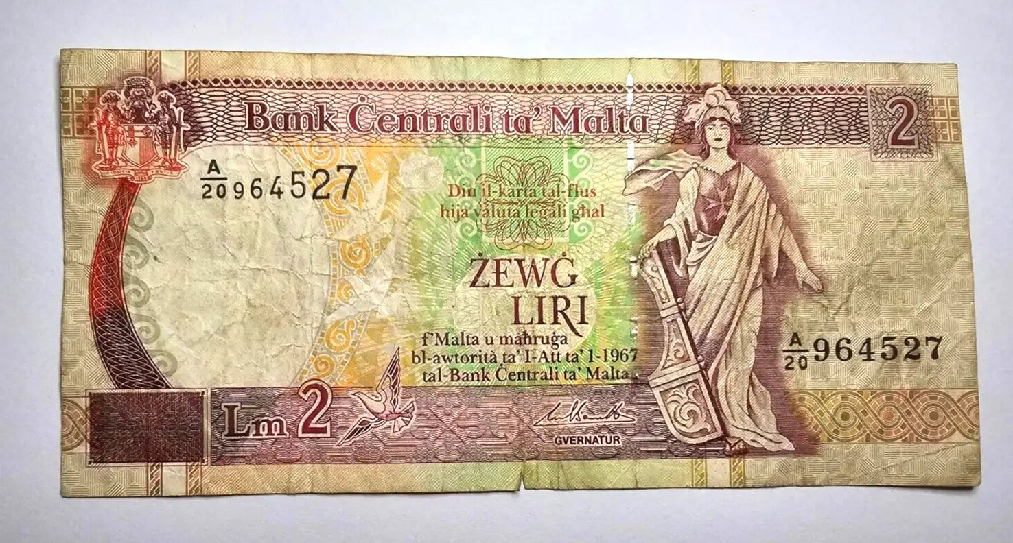 malta 2 liri  well used1967 /ref d26