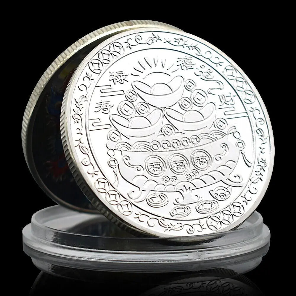 coins / souvenir - Chinese myths /phoenix silver plated
