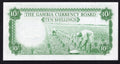 back of GAMBIA P-1a. (1965-70) 10 Shillings.. AUNC/D11