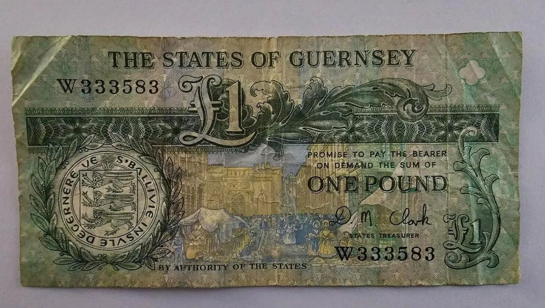 The States of Guernsey One Pound £1 Note Banknote/ref d1
