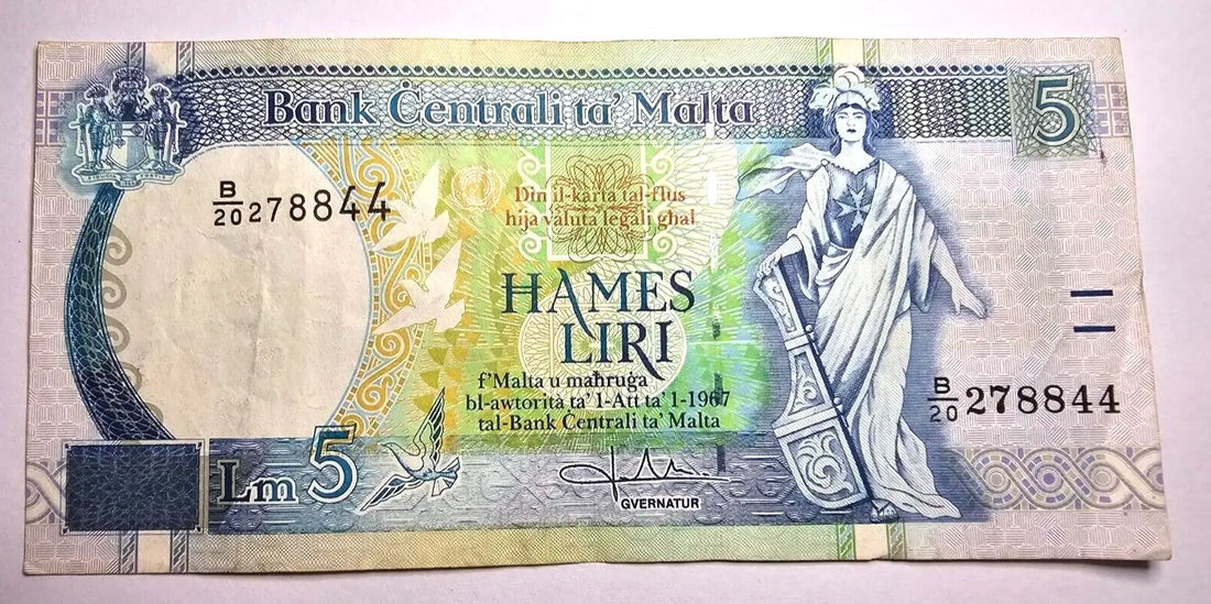 malta 5 liri very fine  1967 /ref d23