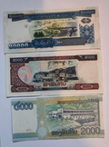 Laos 5 Set 3, 5000, 10000 and 20000 Kip, 2003 to 2011, UNC, P NEW - worldbanknote