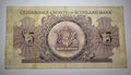 Clydesdale & North of Scotland Bank £5 BANKNOTE FINE/REF B2