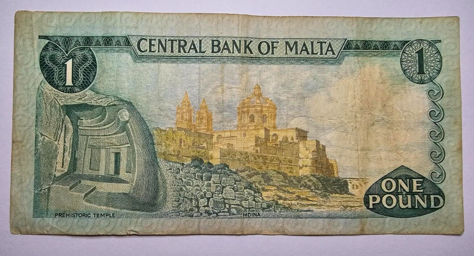 malta one pound very fine 1967 /ref d22 - worldbanknote