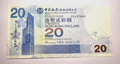Hong Kong Bank Of China 20 dolllars 2003 Banknote Fine/ ref d2 - worldbanknote