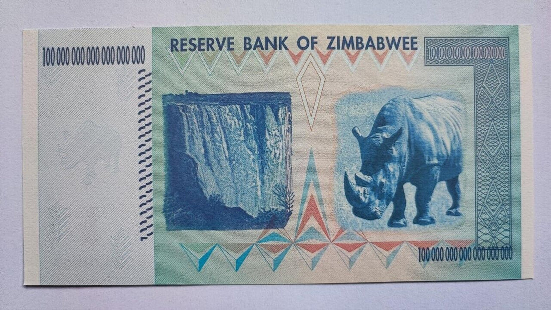 Zimbabwe 100 Quintillion Dollars Banknote/Non Currency/Fantasy Note - worldbanknote