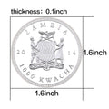 Endangered Animal Species Zambia Red Ruffed Lemur Silver Plated Coins - worldbanknote