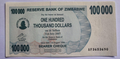 zimbabwe banknotes 100000 dollars UNC - worldbanknote