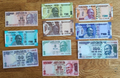 India, 5,10,10,20,20, 50,50,100,100,200,Rupees, set of 10 All In Unc - worldbanknote