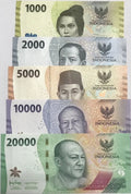 2022 Indonesia Set 5 Pcs 1000 2000 5000 10000 20000 Rupiah UNC