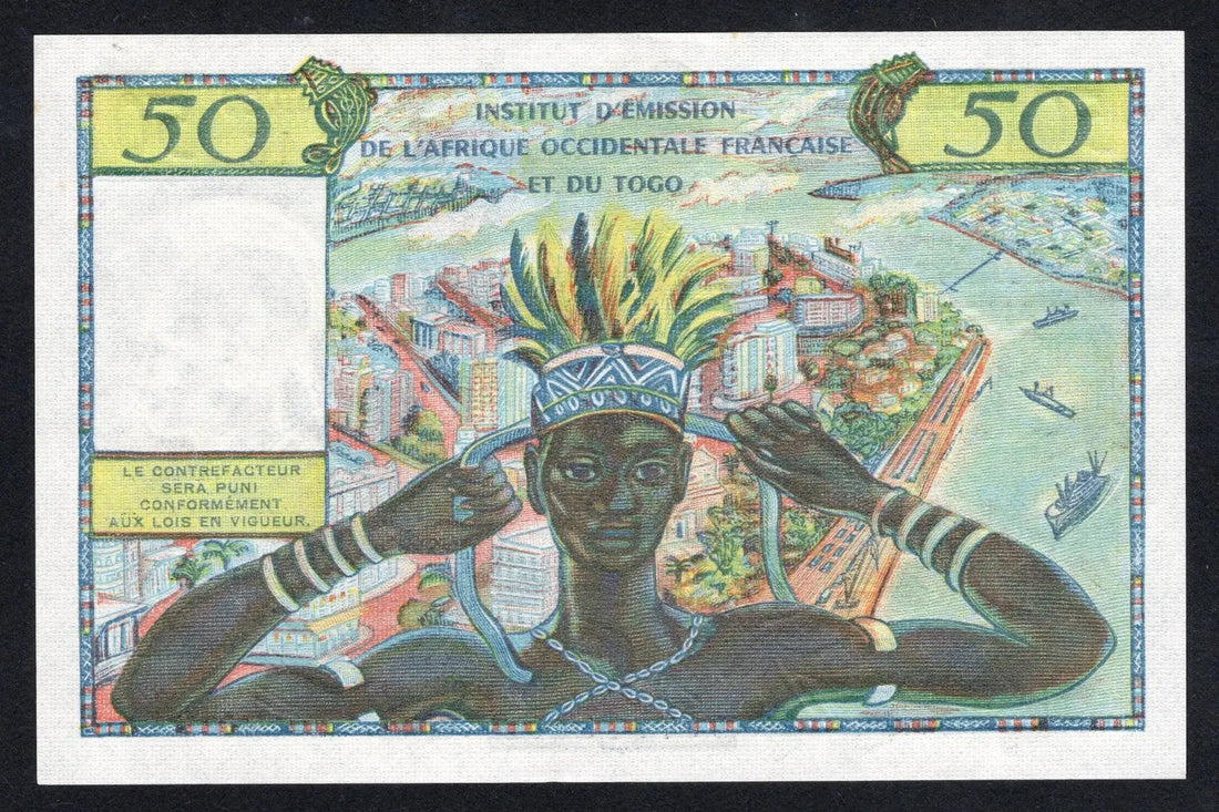 front of French West Africa / Togo 50 Francs 1956 