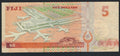 Back of Fiji 5 dollars 1995 VF/f10
