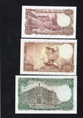 Spain banknotes set 100,100, 500,1000,1000,5000 pesetas 1965/1976 AUNC/ RD9