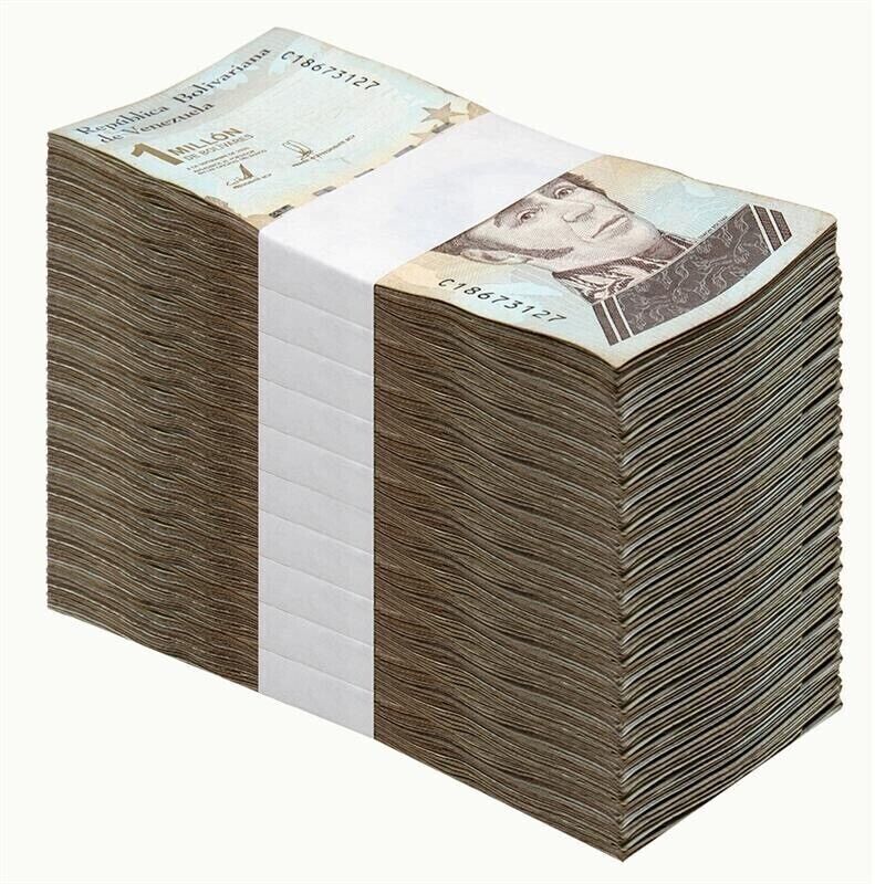 1000x Venezuela 1 Million Bolivar Soberano 2020 USED BRICK UK SELLER - worldbanknote