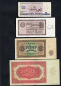 front of German Democratic Republic, 3x5 ,50 Deutsche Mark, 1948/1975 