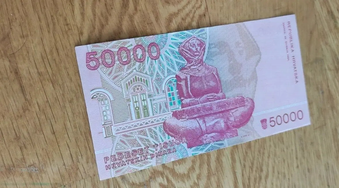 CROATIA 50000 DINARS (P26) 1993 UNC