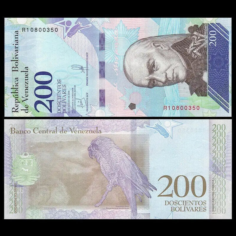 venezuela 200 bolivar soberano 2018 bundle