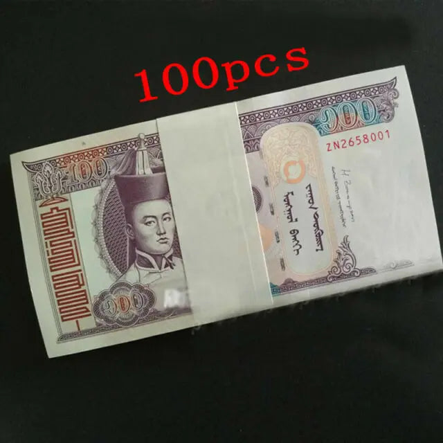 Mongolia Banknote Bundle. 100X 100 Tugrik 2014. Uncirculated.