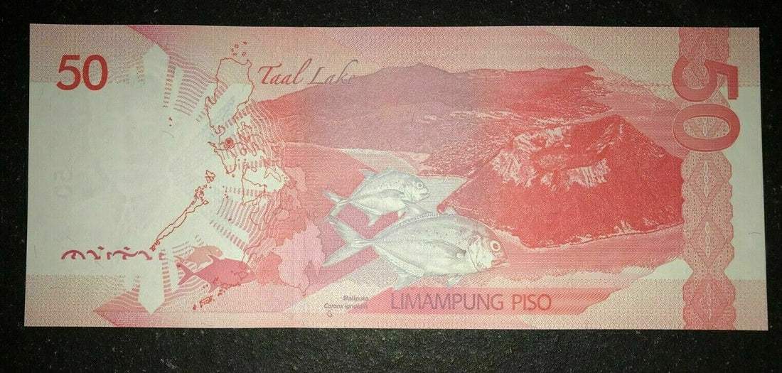 Philippines NGC 2019G 50 Pesos Solid 8 Banknote (KY888888) - Duterte/Diokno - worldbanknote