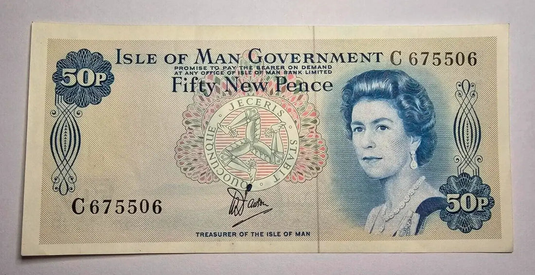 Isle of Man 50p pence  very fine 1979 EF/AU / ref d2