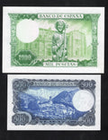 Spain banknotes set 100,100, 500,1000,1000,5000 pesetas 1965/1976 AUNC/ RD9