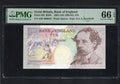 front of BANK OF ENGLAND £10 1992 FIRST RUN LOW SERIAL NUMBER PICK383 PMG EPQ66 ERROR