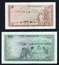 back of Kenya 5 and 10 Shillings Note 1969 XF/AUNC/U15