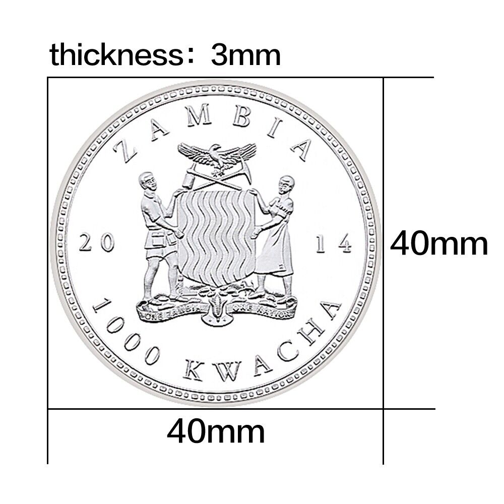 Souvenir Gifts Endangered Animal Species asia elephant Silver Plated Coin - worldbanknote
