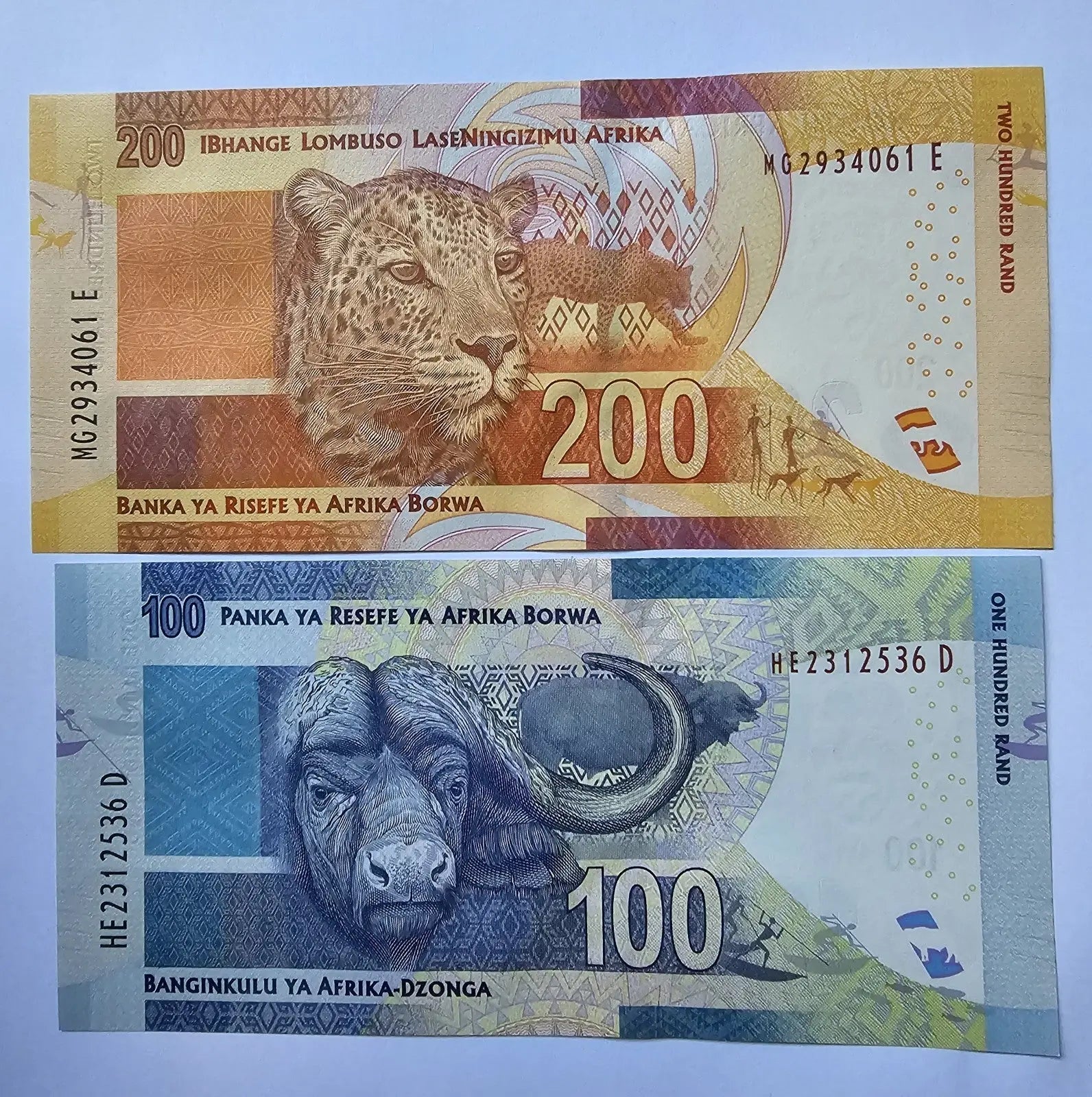 SOUTH AFRICA 10 20 50 100 200 Rand 2015 P-138b-142b UNC /W1