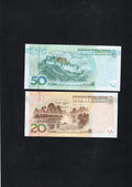 China 1-50 Yuan 5 Pieces Set, 2019-2020 UNC