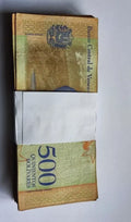 VENEZUELA BOLIVARES 100 X 500 2018 USED LOT 100 PCS Total