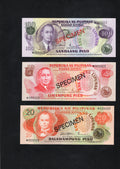 PHILIPPINES 1979 ... 2 - 100 PISO ... COLLECTOR'S SPECIMEN BANKNOTES UNC/d10
