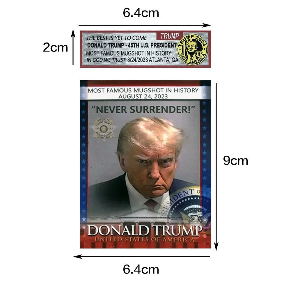 Trump Mugshot Collector Card