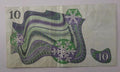 1984 Sweden 10 Kronor Banknote Used/ref d1
