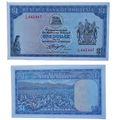 1976 RHODESIA (ZIMBABWE) 1 OLD RHODESIAN DOLLAR BANKNOTE AFRICA AUNC - worldbanknote