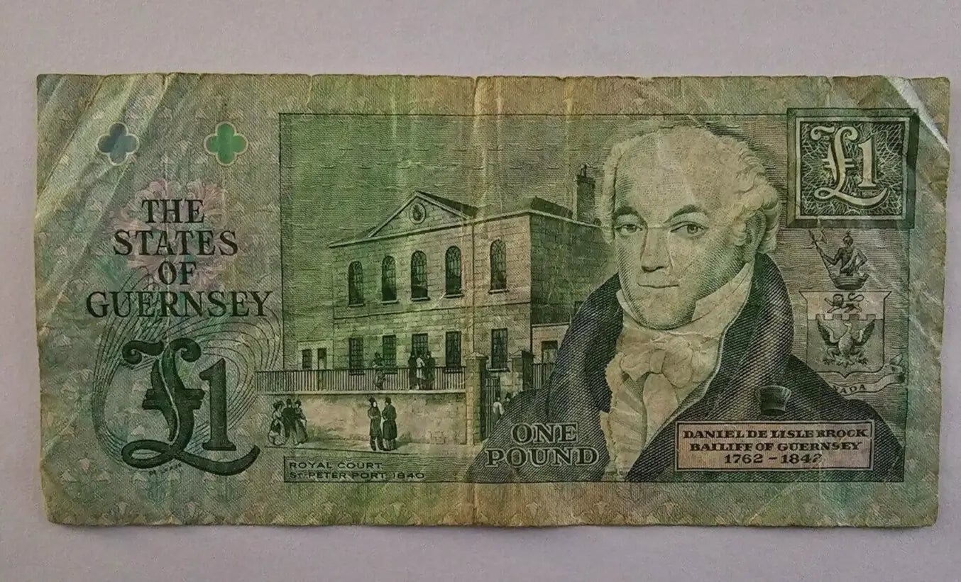 The States of Guernsey One Pound £1 Note Banknote/ref d1