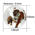 Rare Silver Plated Tiger Collectible Coin