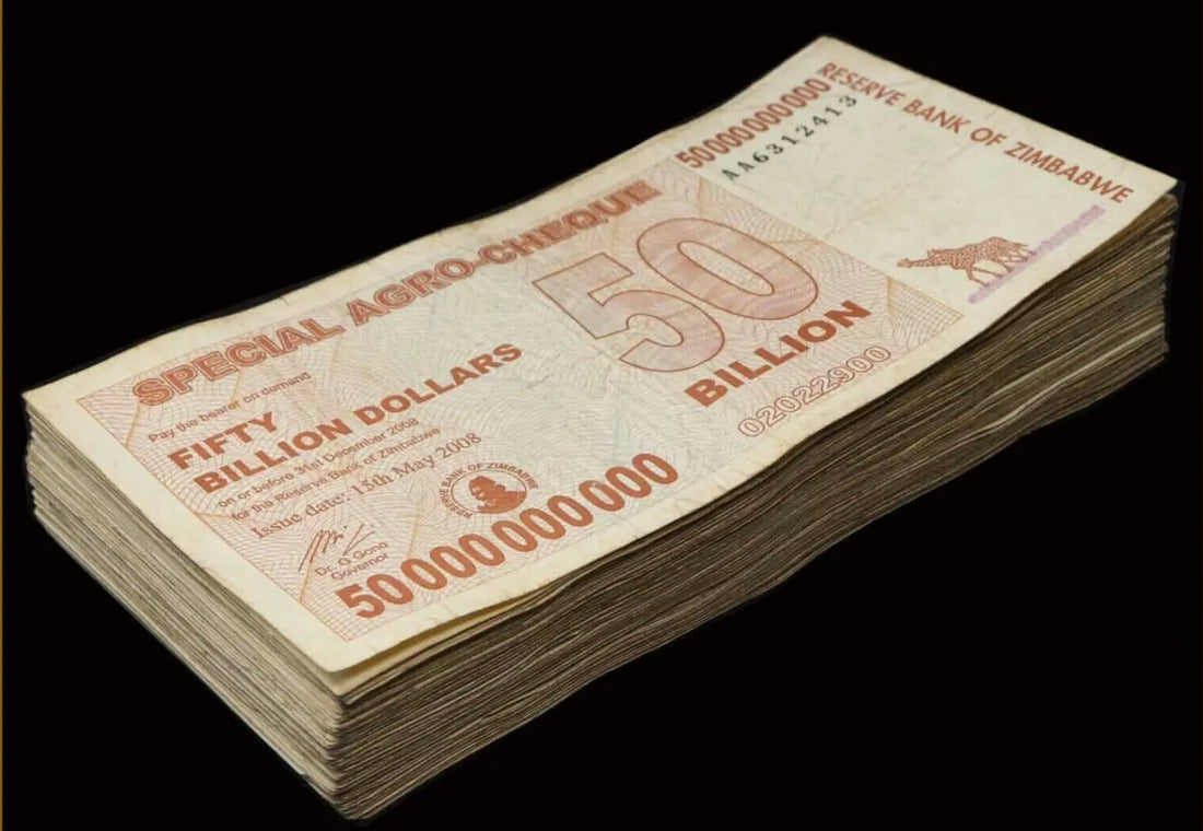 100xZimbabwe 50 Billion Dollars 2008 Used UK Sepecial delivery next day .