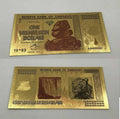 Zimbabwe 1 Vigintillion Dollars 24K Gold Foil Banknote 100 Trillion Series - worldbanknote