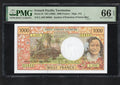 FRONT OF French Pacific Territories:P-2i, 1000 Francs, 1996 * PMG S. Gem UNC 66 EPQ