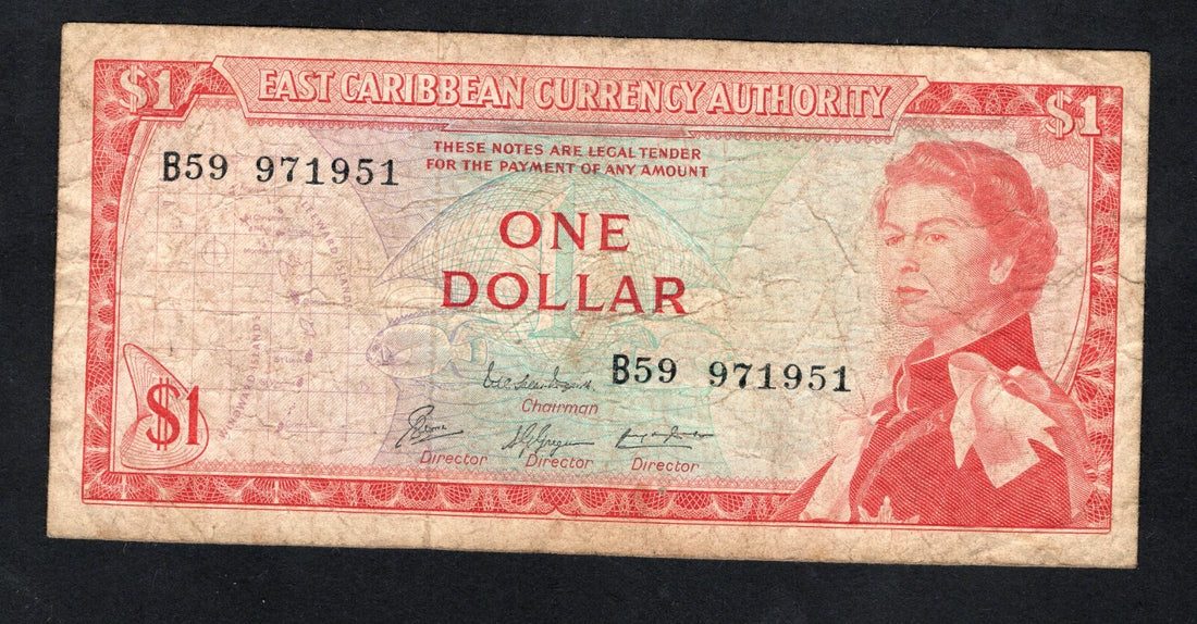 EAST CARIBBEAN  1 DOLLAR   VF /c2