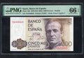 FRONT OF Spain, 5000 Pesetas P 160 1979-10-23, UNC 66 EPQ, PMG