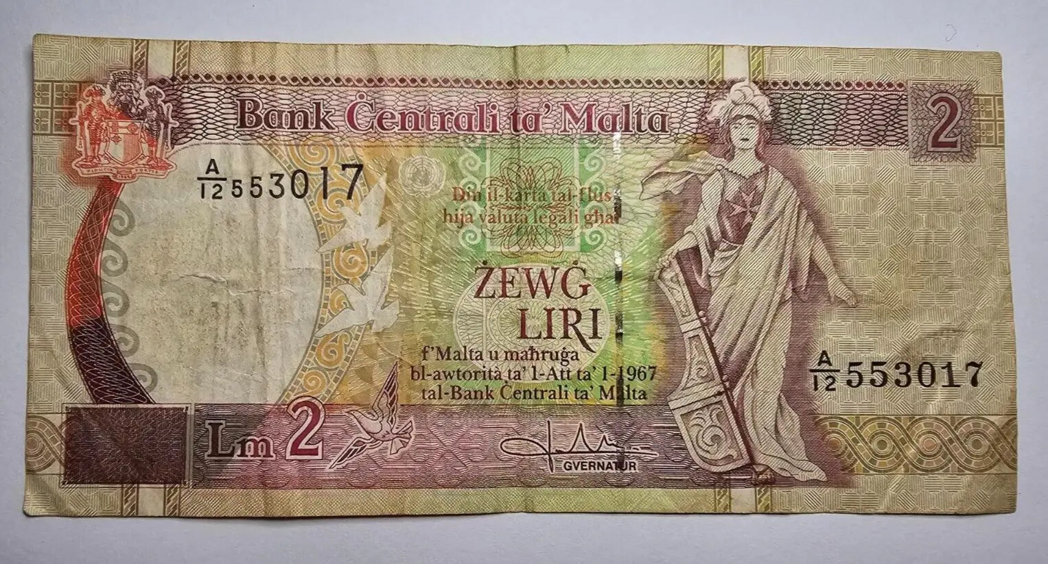 malta 2 liri very fine  1967 /ref d25