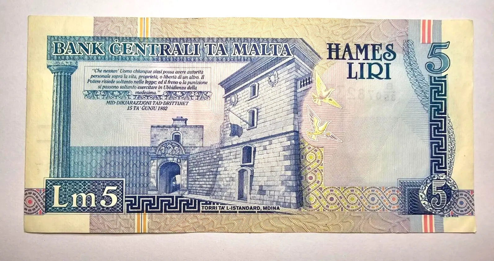 malta 5 liri very fine  1967 /ref d2