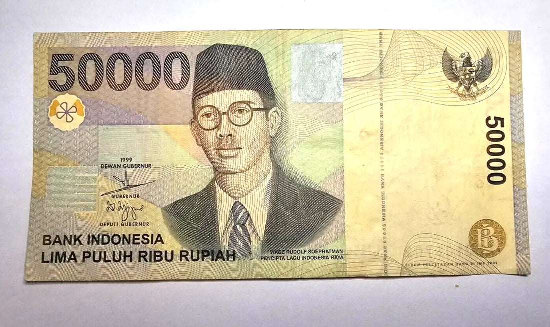 50000 Rupiah 1999/2002 Indonesia Used/ ref d2