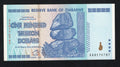 Zimbabwe 100 Trillion Dollar banknote. Genuine, UNC AA Serial Number UV checked