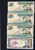Group  of 12  Dominican Peso Banknotes 1988/2006 Used /c1