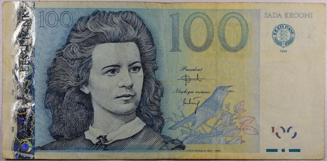 Estonia 1 X 100 Krooni Note 1999 Used  /ref d2