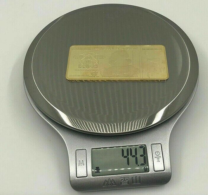 Zimbabwe 100 Trillion Dollars Gold Bullion Bar Ingot - worldbanknote